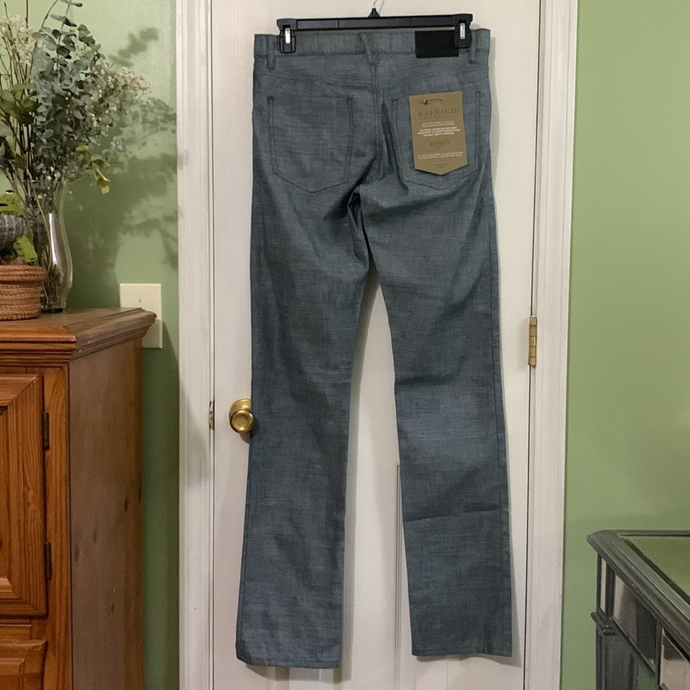 Raleigh Denim Jeans Jones Thin Straight Leg Jeans Pants Size 32 - Picture 3 of 12